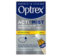 Optrex ActiMist 2-in-1 Eye Spray for Itchy Hayfever Allergy Plus Watery Eyes - 10 ml (Pack of 2)