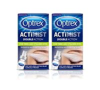 Optrex Actimist Double Action, Tired & Strained Eyes, Refreshing & Protecting Spray, Suitable for Dry Eyes 10ml (Pack of 2, 20ml)