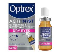 Optrex Actimist, Dry Eyes, 10ml, Rehydrating & Protecting Eye Spray ,Instant, Long-Lasting relief, Dual Action Relief For Tired, Dry Eyes, Treatment For Discomfort And Fatigue, Easy to Apply