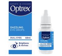 Optrex Dazzling Eye Drops, Brightens & revives, Dull Eyes, 10ml, Brighter and Dazzling Eyes, Instant Results, Easy to Apply