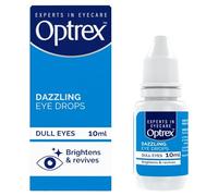 Optrex™ Dazzling Eye Drops for Dull Eyes, brightens and revives, 10ml (Pack of 6)