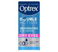 Optrex Double Action, Dry Eyes, 10 ml, Moisturising Drops for Dry & Tired Eyes, Fast Long-Lasting Relief, Restores Moisture, Suitable with Contact Le