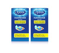 Optrex Hayfever Allergy Relief Eye Drops, Soothing for Itchy Dry Tired Eyes, 10 ml (Pack of 2)