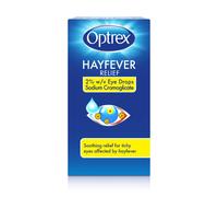 Optrex Hayfever Relief, 2% w/v Eye Drops Sodium Cromoglicate, Clinically Proven, 10ml each, Relieves Symptoms of Eye Allergy, Works Instantly