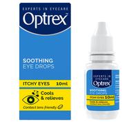 Optrex Itchy Eyes, Double Action Soothing Eye Drops, 10ml, Soothes & Protects, Cools and Relieves, Gets to Work Instantly, On the Go Relief