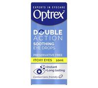 Optrex Itchy Eyes, Double Action Soothing Eye Drops, 10ml, Soothes & Protects, Cools and Relieves, Gets to Work Instantly, On The Go Relief