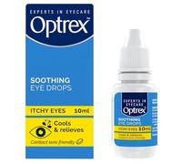 Optrex Itchy Eyes, Double Action Soothing Eye Drops, 10ml, Soothes & Protects, Cools and Relieves, Gets to Work Instantly, On the Go Relief