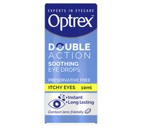 Optrex Itchy Eyes, Double Action Soothing Eye Drops, 10ml, Soothes & Protects, Cools and Relieves, Gets to Work Instantly, On the Go Relief