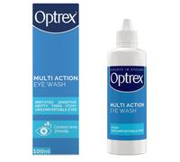 Optrex Multi Action, Eye Wash, 100 ml, for Gentle and Effective Relief, Itchy, Irritated, Tired, Uncomfortable Eyes, Easy to Use,