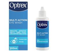 Optrex Multi Action, Eye Wash, 300 ml, for Gentle and Effective Relief, Itchy, Irritated, Tired, Uncomfortable Eyes, Easy to Use,