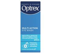 Optrex Multi-Action Eye Wash 300 ml - Relieves Tired, Itchy, And Dry Eyes, Allergies - Soothes Irritations, Inflammations - Eyelid Cleanser For Uncomfortable Conditions