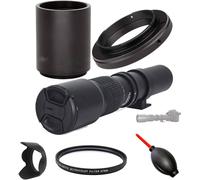 OPTURA HD 500mm/1000mm f/8 Manual Telephoto Zoom T-Mount Lens + Compatible with Canon EOS M Mount, M2, M3, M5, M6, M6 Mark II, M10, M50, M50 Mark II, M100, M200