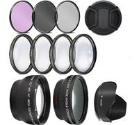 OPTURA HD 52mm Lens & Filter kit Compatible with Nikon D3200 D3000 D5300 D5000 D5200 D3300 D90 D80 D40 D40X D70