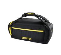 Wilson OPTX Volleyball Dufffle, Black/Yellow, Duffle Bag