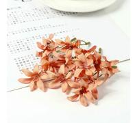 Optxzn 10/20Pcs Gradient Orchid Magnolia Flower Heads, Silk Artificial Flowers for Hair Accessories