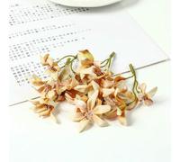 Optxzn 10/20Pcs Gradient Orchid Magnolia Flower Heads, Silk Artificial Flowers for Hair Accessories