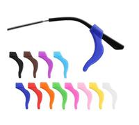 OPUGIT 12 Color Anti-Slip Glasses Ear Hook, Soft Silicone Sleeve Ear Grips for Kids and Adult, Comfortable Holder Eyewear Retainer for Glasses Sunglasses.L