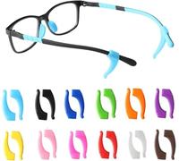 OPUGIT 12 Color Anti-Slip Glasses Ear Hook, Soft Silicone Sleeve Ear Grips for Kids and Adult, Comfortable Holder Eyewear Retainer for Glasses Sunglasses,M