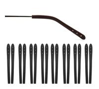 OPUGIT 8 Pairs Eyeglass Temple End Tips Anti-Slip Soft Silicone Replacement Temple Tube Sleeve Glasses Retainers for Thin Metal Eyeglass Legs,Black