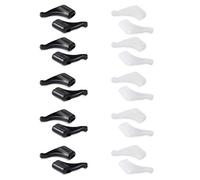 OPUGIT Anti-slip Ear Hooks Holder Eyeglasses Retainers Silicone Glasses Temple Holders for Glasses Sunglasses 10 pairs，black/white