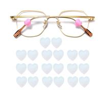 OPUGIT Anti-slip Glasses Ear Grips, Soft Silicone Sleeve Eyeglass Ear Pieces Holder, Comfortable Eyewear Retainer For Glasses Sunglasses(White,10pairs)