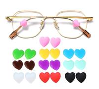 OPUGIT Anti-slip Glasses Ear Grips, Soft Silicone Sleeve Eyeglass Ear Pieces Holder, Comfortable Eyewear Retainer For Glasses Sunglasses(10colors,10pairs)