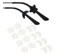 OPUGIT Eyeglass Ear Grips, Silicone Eyeglasses Temple Tips Sleeve Retainer Anti Slip Holder For Glasses,Sunglasses,8 Pairs,Clear