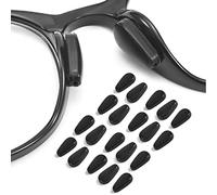 OPUGIT Eyeglass Nose Pads, Adhesive Anti Slip Eyeglasses Nose Grips with Airbag,3.2mm Thickness for Eyeglasses Sunglasses Reading Glasses,10 Pairs,Black