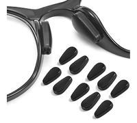 OPUGIT Eyeglass Nose Pads, Adhesive Anti Slip Eyeglasses Nose Grips with Airbag,3.2mm Thickness for Eyeglasses Sunglasses Reading Glasses,5 Pairs,Black