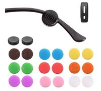 OPUGIT Glasses Ear Grips 10 Pairs Eyeglass Temple Tip Sleeve Holder,Silicone Ear Hook Anti-Slip For Kids and Adults,multi color