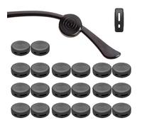 OPUGIT Glasses Ear Grips 10 Pairs Eyeglass Temple Tip Sleeve Holder,Silicone Ear Hook Anti-Slip For Kids and Adults, Black