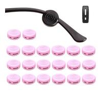 OPUGIT Glasses Ear Grips 10 Pairs Eyeglass Temple Tip Sleeve Holder,Silicone Ear Hook Anti-Slip For Kids and Adults,Pink