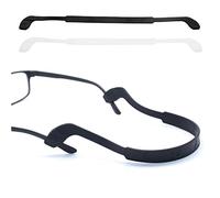 OPUGIT Glasses Strap Anti-Slip Silicone Eyeglass Strap Eyewear Retainers Sports Elastic Soft Sunglass Cord Holder for Men Women,2PCS,Black/White