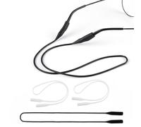 OPUGIT Silicone Glasses Strap,Adjustable Eyeglasses Strap Eyewear Retainer,3 Pcs Silicone Sunglasses Holder Strap for Men Women,black/clear