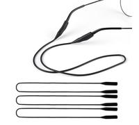 OPUGIT Silicone Glasses Strap,Adjustable Eyeglasses Strap Eyewear Retainer,3 Pcs Silicone Sunglasses Holder Strap for Men Women,black