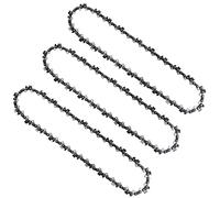 Opuladuo 3PC 12 Inch Chainsaw Chain for Greenworks 40V 20262 20292 Chainsaw, 12" Replacement Chain for Sun Joe SWJ698E 9A Chain Saw - 3/8" - .050" - 45 DL