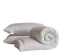 Opulent Home 13.5 Tog Winter Duvet & Pillow Set Striped Microfibre Extra Warm & Cosy