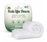Opulent Home 15 Tog Super King Duvet 260x220cm - Extra Warm Winter Thick Quilt, Hotel Quality Hollowfibre, Hypoallergenic Anti-Allergy, Feels Like Down - Machine Washable and Made in UK