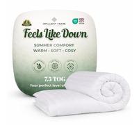 Opulent Home 7.5 Tog Single Duvet 135x200cm - Medium Warm Spring Autumn Quilt, Breathable Hypoallergenic Hollowfibre, Soft Touch, Machine Washable and Made in UK