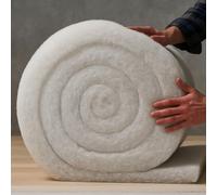 Opulent Home Loft Insulation Roll - L8M x W370mm x T50mm - Eco Thermal Polyester for Building & Roof - Itch-Free, Moisture Resistant & Easy to Install - Energy Saving Loft & Wall Insulation