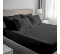 Opulent Home Sherpa Fleece Fitted Sheet - Soft, Plush Bed Sheet with 30cm Deep Elastic Skirt - Supportive, Enhanced Sleep Quality and Durable Bedding for Superior Comfort - King Size, Silver