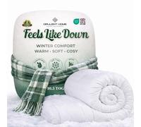 Opulent Home Super King Size Winter Duvet 16.5 Tog - Ultra Warm Thick Quilt, Hotel Quality Hollowfibre, Anti-Allergy Hypoallergenic and Feels Like Down - Machine Washable (260x220cm)