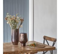 Opulent Tall Metallic Glass Vase Bronze