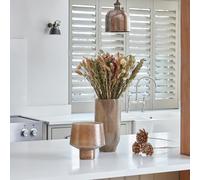 Opulent Tall Metallic Glass Vase Metallic Gold