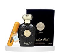 Opulent Oud Black Eau de Parfum Spray Perfume 100ml - Luxury Oud Perfume for Women & Perfume for Men - Premium Opulent Dubai Fragrance with Mini Travel Spray Bottle