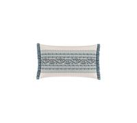 'Opulent Stripe' Cotton Cushion V&A Teal 40cm x 60cm