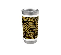Opulent Zebra Pattern Seventies Camouflage Stainless Steel Insulated Tumbler