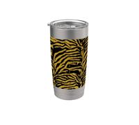 Opulent Zebra Pattern Seventies Camouflage Stainless Steel Insulated Tumbler
