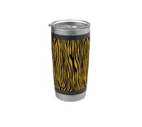 Opulent Zebra Pattern Seventies Camouflage Stainless Steel Insulated Tumbler