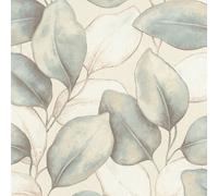 Opulenza Leaf Vinyl Wallpaper Blue Rasch 659863